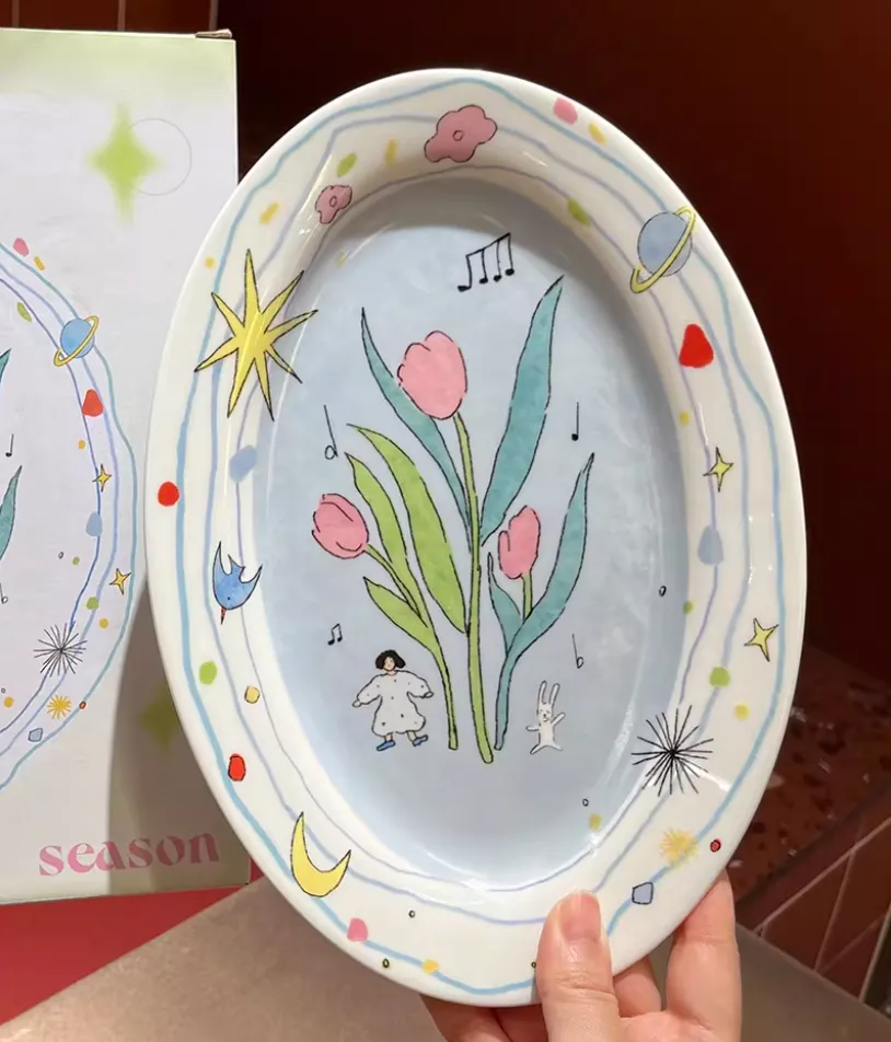 Springtime Musical Oval Plate