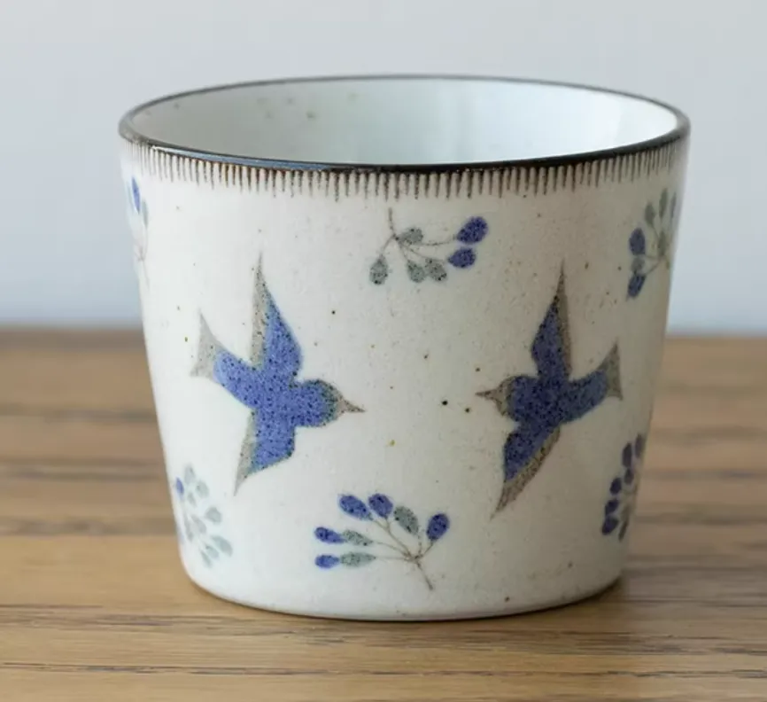 Swallows Among the Flowers Cup